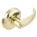 Cal-Royal Design Entry Lever Lock, 2-3/4 Backset, ASA Strike, Schlage C Keyway, US4 Satin Brass RL00-4
